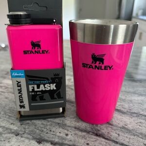 Stanley Hot Pink Flask and Tumbler Set